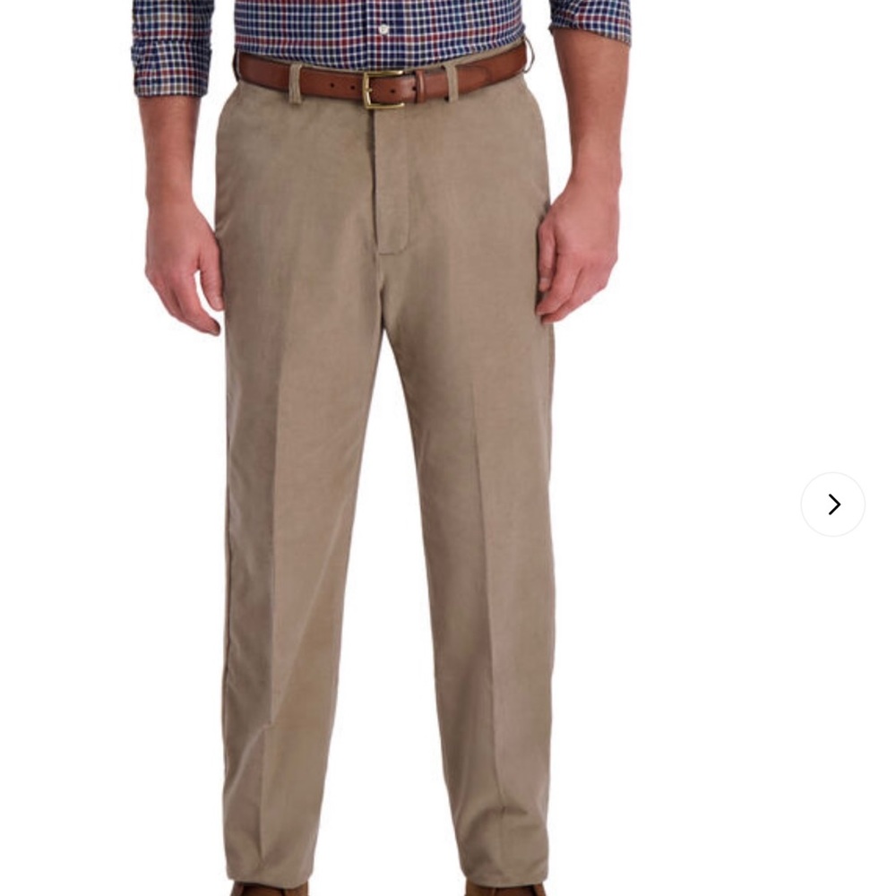 HAGGAR Stretch Corduroy Pant Medium Khaki 38x34